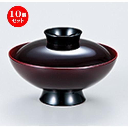 10個セット 和食器 / 4.2 小槌椀 溜内朱 寸法:φ128 x h 83mm