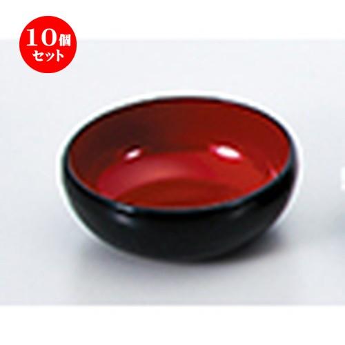 5個セット 和食器 / 丸小鉢 黒内朱 寸法:φ112 x h 40mm