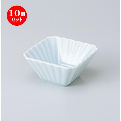 10個セット 小鉢 菊割 青白 7cm正角深鉢 ［ 7 x 3.3cm ］  | 小鉢 和食器 洋食器 おしゃれ 業務用