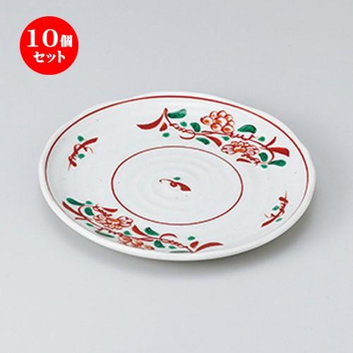 10個セット 和皿 粉引花万暦5.0皿 ［ 16.5 x 2cm ］ 【 料亭 旅館 和食器 飲食店 業務用 】