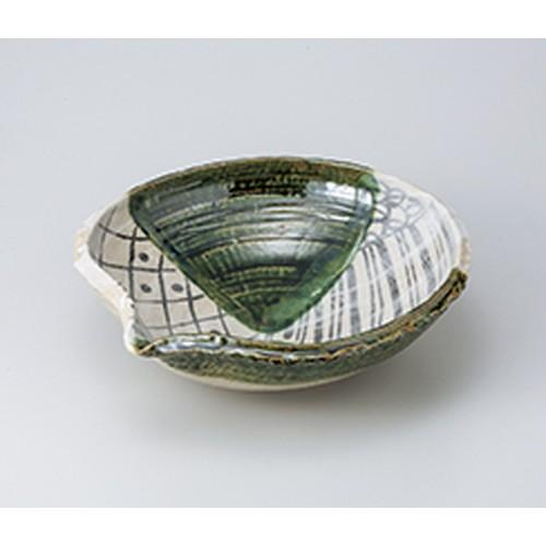 盛込鉢 和食器 / 織部幾何紋片口大鉢 寸法:31.3 x 31 x 9.3cm | 盛鉢 和食器 洋食器 おしゃれ 業務用