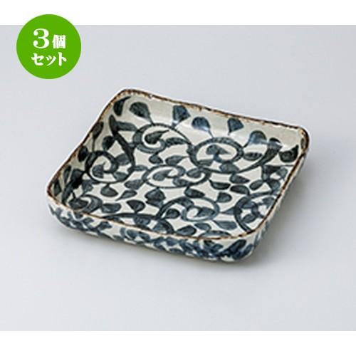3個セット 盛込皿 和食器 / タコ唐草正角8.0盛鉢 寸法：24 x 24 x 5.2cm | 盛皿 大皿 和食器 洋食器 おしゃれ 業務用