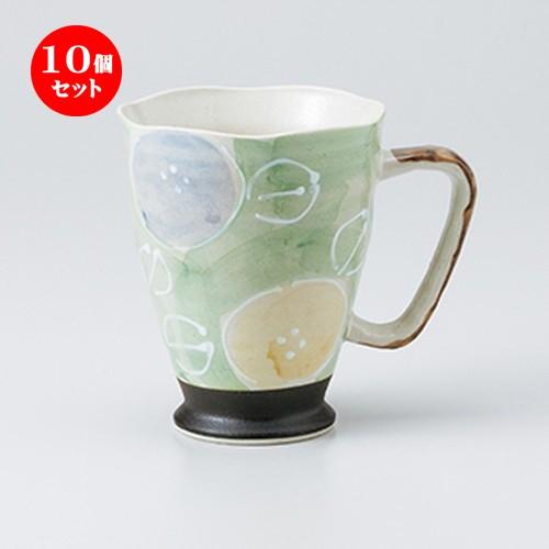 10個セットフリーカップ 軽々柚子一珍花ジョキー ヒワ ［ 9.8 x 12cm ・ 420cc ］ 【 料亭 旅館 居酒屋 和食器 飲食店 業務用 】