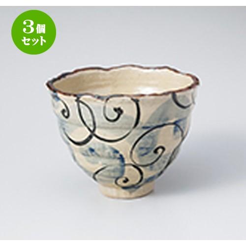 3個セット 丼 和食器 / 染付 深丼 （大） 寸法：13.5 x 13.5 x 10.5cm