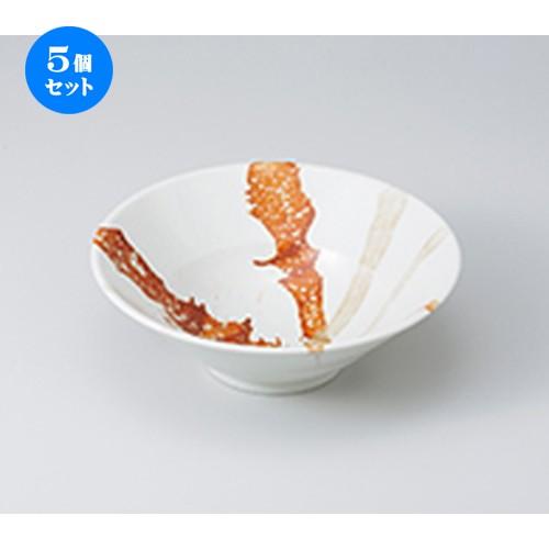 5個セット丼 煌き白ボール 中 ［ 20 x 7cm ］ 【 料亭 旅館 定食屋 和食器 飲食店 業務用 】