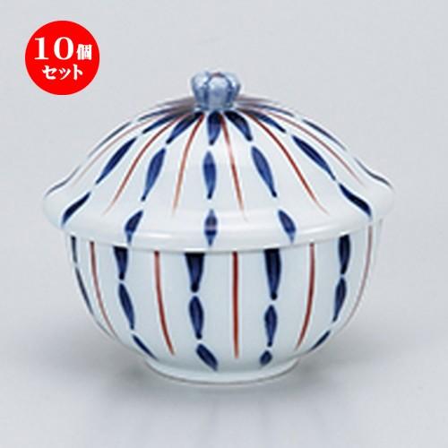 10個セット 卓上小物 花つまみ　つなぎ十草姫蓋物 ［ 10.7 x 9.5 x 9cm ］ 【 料亭 旅館 居酒屋 和食器 飲食店 業務用 】