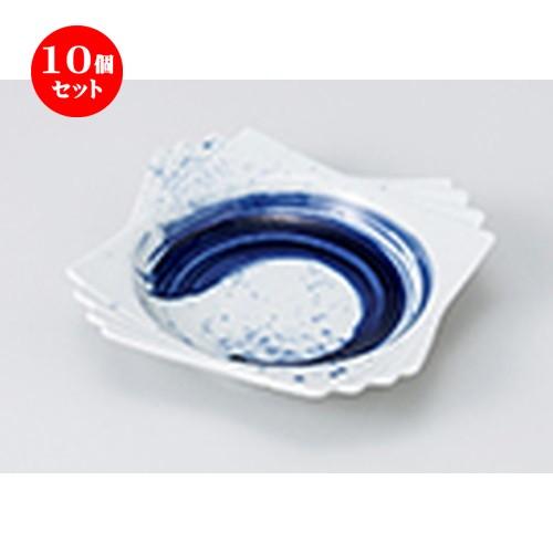 10個セット 小鉢 呉須刷毛千代角小鉢 ［ 13.4 x 13.4 x 3.3cm ］  | 小鉢 和食器 洋食器 おしゃれ 業務用