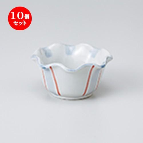 10個セット 小付 内外2色十草波型小鉢 ［ 9 x 4.5cm ］ 【 料亭 旅館 和食器 飲食店 業務用 】