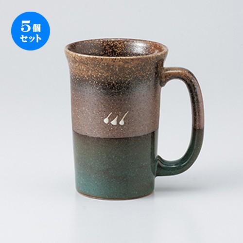 5個セットフリーカップ 吹一珍ビアジョッキ− ［ 9.3 x 13.2cm ・ 500cc ］ 【 料亭 旅館 居酒屋 和食器 飲食店 業務用 】