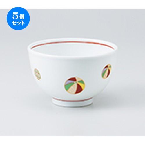 5個セット多用碗 白磁夢風船（軽量）ミニ丼 ［ 12.5 x 8cm ］ 【 料亭 旅館 定食屋 居酒屋 和食器 飲食店 業務用 】