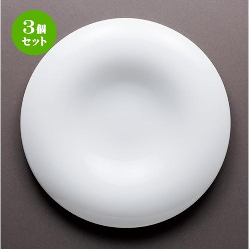 3個セット モダンスタイル 洋食器 / クオーレ24cmミート 寸法：23.7 x 3cm