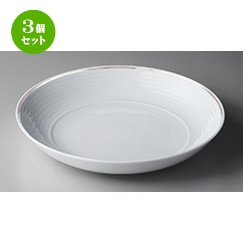 3個セット 洋陶オープン 洋食器 / プラチナポエム（白磁） B9217プラチナポエム23cmパスタ 寸法：22.6 x 4.0cm