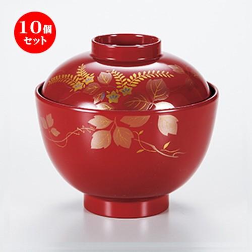 5個セット 和食器 / 朱 みやび吸椀ツタ 漆ぬり 寸法:φ11 x 10.5cm