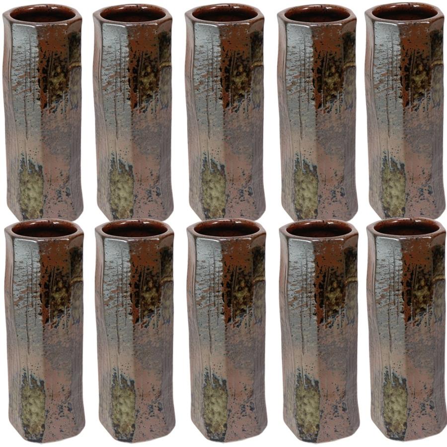10個セット花瓶 黒伊賀八角ケズリ花瓶 8 0 X 23 5cm インテリア 置物 料亭 旅館 業務用 Www Dotpanj Tj