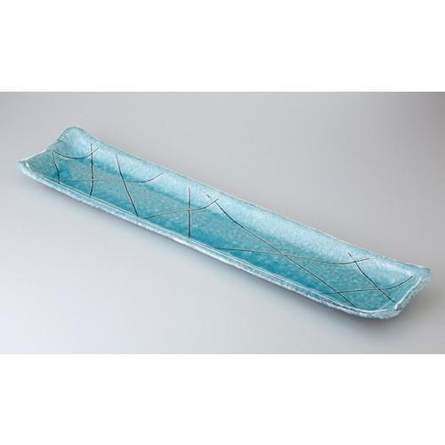 ☆ 特選盛込皿 ☆ トルコかいらぎ 長々皿 [ 66 x 15.4 x 4.3cm 1650g ] | 盛皿 大皿 和食器 洋食器 おしゃれ 業務用