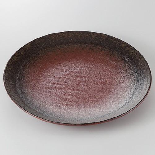 ☆ 和皿 ☆ 備前焼〆 9.5皿 [ 28.8 x 4.6cm 1040g ] 【 料亭 旅館 和食器 飲食店 業務用 】