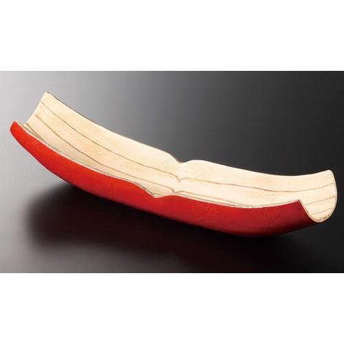 ☆ 特選付出皿 ☆ 金彩ストライプ 尺二長鉢 [ 37 x 8.5 x 7cm 570g ] 【 料亭 旅館 和食器 飲食店 業務用 】