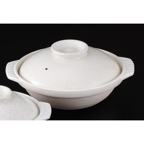☆ 土鍋 ☆ 貫入 １0号鍋 [ 33.5 x 30.5 x 16cm ] 【 料亭 旅館 和食器 飲食店 業務用 】