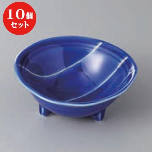 10個セット ☆ 小鉢 ☆最上川三ツ足３.８鉢 [ 11.5 x 11.5 x 5cm ]  | 小鉢 和食器 洋食器 おしゃれ 業務用