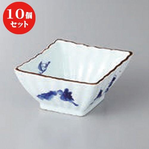 10個仕掛ける ☆ 小鉢 ☆染付景色菱型小鉢 [ 14.3 x 11.2 x 5.6珊 ]  | 小鉢 和食器 洋食器 かっこ良い 御役目用 鉢、ボウル-食器、グラス、カトラリー