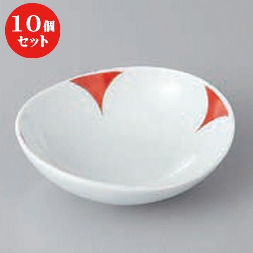 10個セット ☆ 高台小付 ☆有田焼錦四葉楕円小付 [ 8 x 7.5 x 2cm 50cc ] 【 料亭 旅館 和食器 飲食店 業務用 】