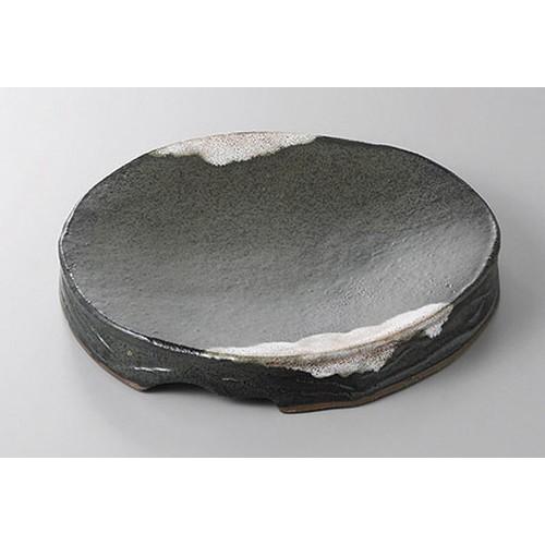 丸盛皿 備前かのこ高台変型盛皿 [28 x 4.2cm] 土物 | 盛皿 大皿 和食器 洋食器 おしゃれ 業務用