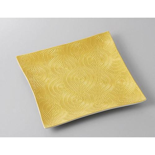 正角盛皿 ゴールドレース模様75寸角皿 [23.3 x 23.3 x 2.5cm] | 盛皿 大皿 和食器 洋食器 おしゃれ 業務用