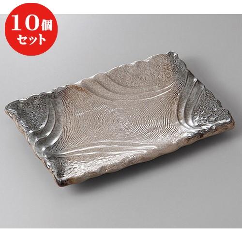10個セット ☆ 萬古焼盛皿 ☆淡雪１０号長角皿 [ 32 x 21 x 3.5cm ] | 盛皿 大皿 和食器 洋食器 おしゃれ 業務用