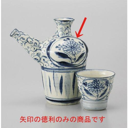 徳利 安南間取酒器 [8.5 x 13.5cm 330cc] 土物 料亭 旅館 和食器 飲食店 業務用