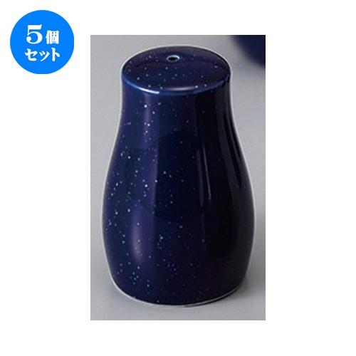 5個セット ☆ カスター ☆宙(sora)塩入れ １穴 [ 5.5 x 8.6cm ] 【 居酒屋 定食屋 和食器 飲食店 業務用 】
