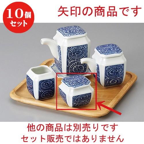 10個セット ☆ カスター ☆たこ唐草 角カラシ入れ [ 5.5 x 5.5 x 5cm ] 【 居酒屋 定食屋 和食器 飲食店 業務用 】