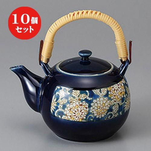 10個仕掛ける ☆ 土瓶 ☆花唐草米国海軍土瓶 [ 15 x 10 x 9.7珊 570竓 ] 【 小料理屋 はたご屋 和食器 飲食店 御役目用 】 食器-食器、グラス、カトラリー-キッチン、日用品、文具
