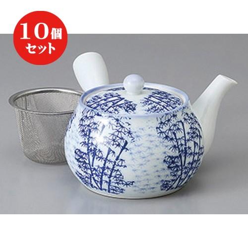 10個仕掛ける ☆ 急須 ☆新竹林中急須(U意中の女付) [ 18 x 15 x 9.5珊 400竓 ] 【 小料理屋 はたご屋 和食器 飲食店 御役目用 】 食器、グラス、カトラリー-鉢、ボウル-食器