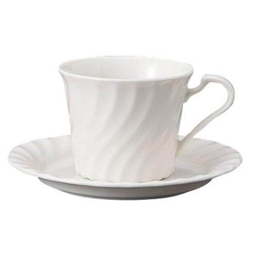 洋食器 カップ＆ソーサー / NBホワイト800コーヒー碗皿 寸法: C:10.8 x