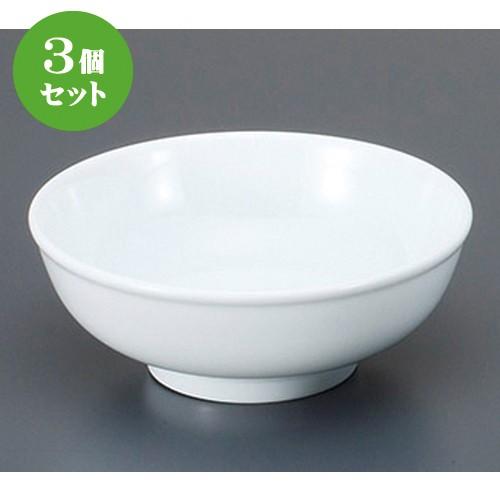 3個セット☆ 中華単品 ☆ウルトラホワイト６.５玉丼 [ 19.2 x 7.3cm ] 【 中華食器 ラーメン店 飲食店 業務用 】