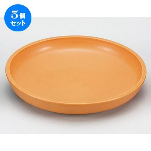 5個セット☆ 陶板 ☆耐熱大陶板 オレンジ [ 31 x 5.4cm ] 【 料亭 旅館 和食器 飲食店 業務用 】