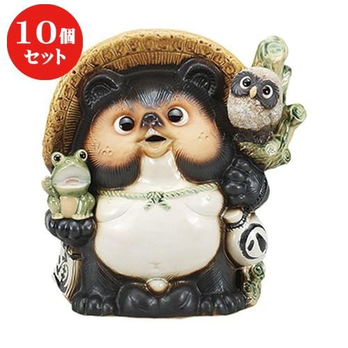 10個セット ☆ 置物 ☆古信楽満願成就狸13号 [ 38 x 25 41cm