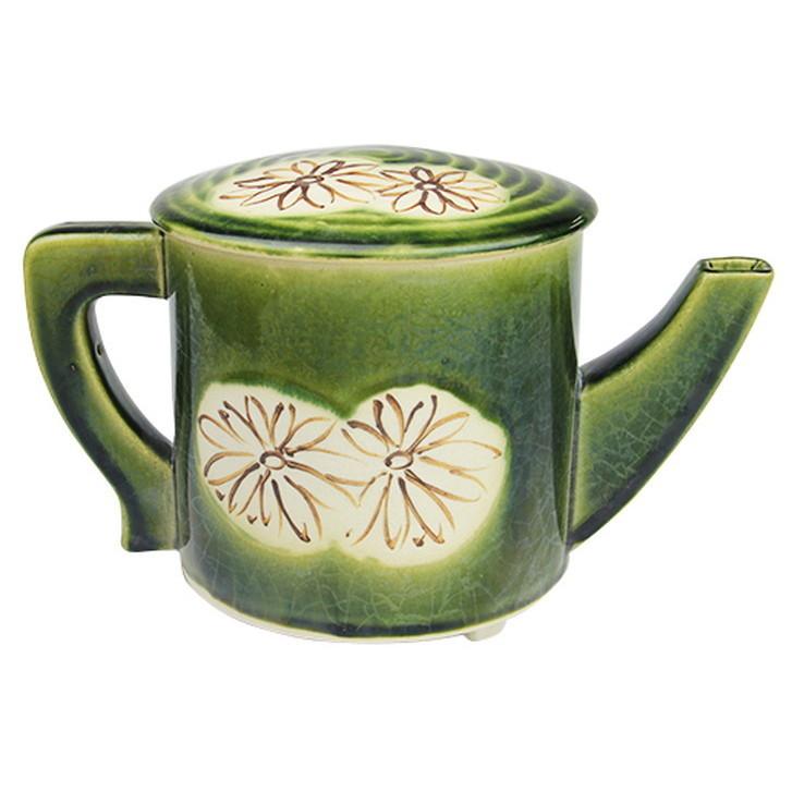 茶道具 余分の物 / 織部菊抜水次（景陶作） どんぶり鉢九鼎大呂 大きさ:28×14珊 1290g 食器、グラス、カトラリー-その他茶器