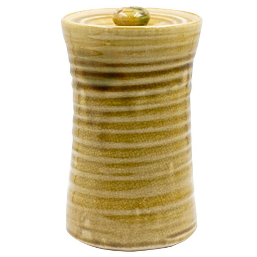 茶道具 その他 / 黄瀬戸中置水指キネ型上（景陶作） 化粧箱