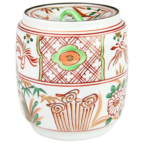 赤絵水指 箱付 古美術 茶道具 煎茶道具 茶器 赤絵水指 箱付 古美術 茶道具 煎茶道具 茶器 茶道具 その他 / 棗型赤絵