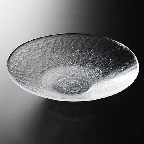 中華皿(アワ入り) [ Φ265 x H55mm ] 【 プレート 】| ホテル レストラン 飲食店 洋食器 ガラス 業務用