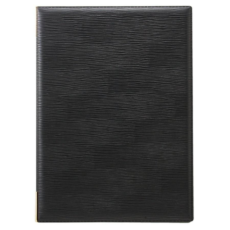 レザータッチ グルーブメニュー 大 [ 232 x 314mm ] 【 メニュー 】| レストラン カフェ 喫茶店 飲食店 卓上 店舗備品 お品書き 業務用