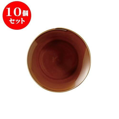 10個セット en 19プレート 琥珀(こはく） [直径195 X 20mm] [約295g] 飲食店 業務用 カフェ レストラン ホテル シンプル 洋食器 ギフト