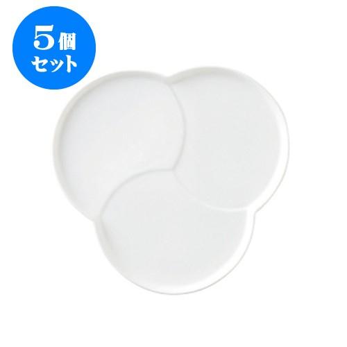 5個セット 巴 tomoe プレート Ｌ [240 X 240 X 20mm] [約630g] 飲食店 業務用 カフェ レストラン ホテル シンプル 洋食器 ギフト