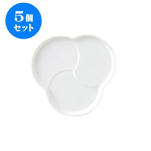 5個セット 巴 tomoe プレート Ｍ [165 X 165 X 19mm] [約310g] 飲食店 業務用 カフェ レストラン ホテル シンプル 洋食器 ギフト