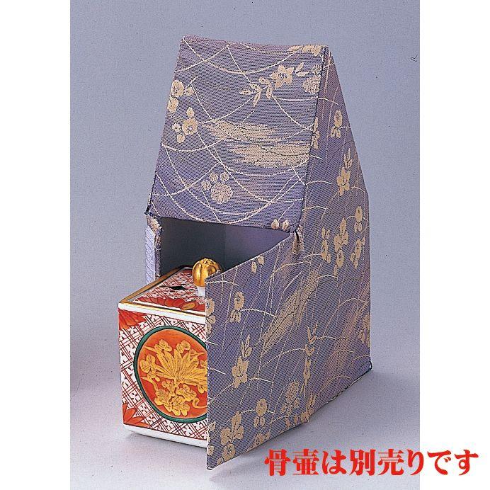 分骨壺 シルビア四角小花分骨袋/紫 四角