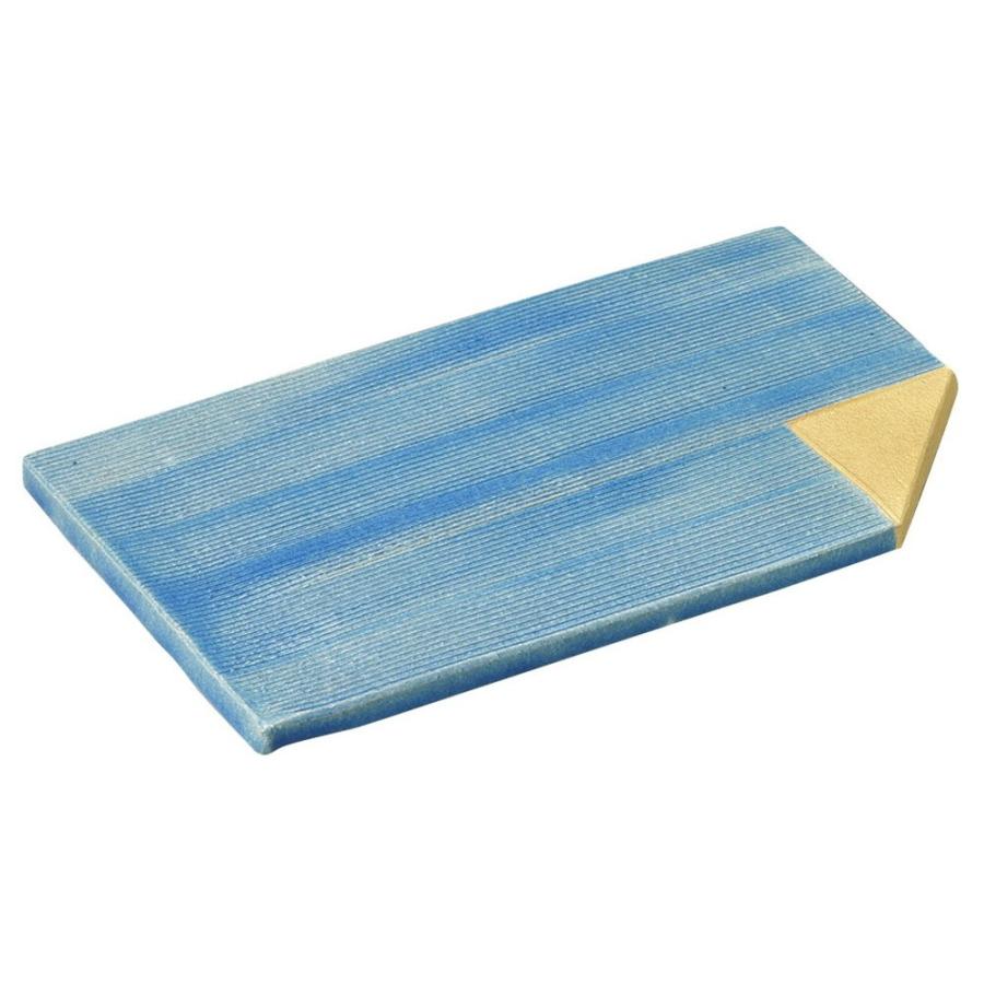 和食 長皿 / トルコ金彩変型長角皿 寸法: 27.4 x 16.5 x 2.4cm 1000g