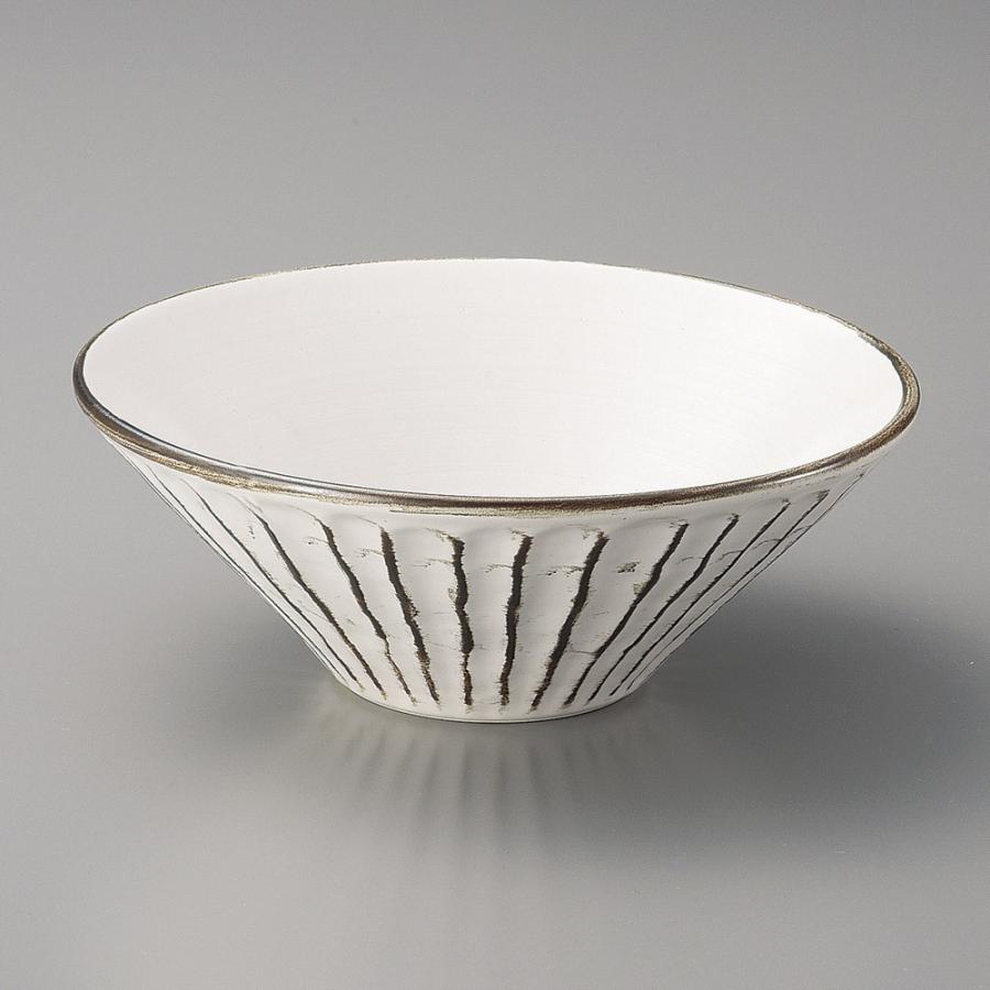 大鉢 錆粉引しのぎ深鉢（大） [ 18.6 x 7cm ] | 中鉢 和食器 洋食器