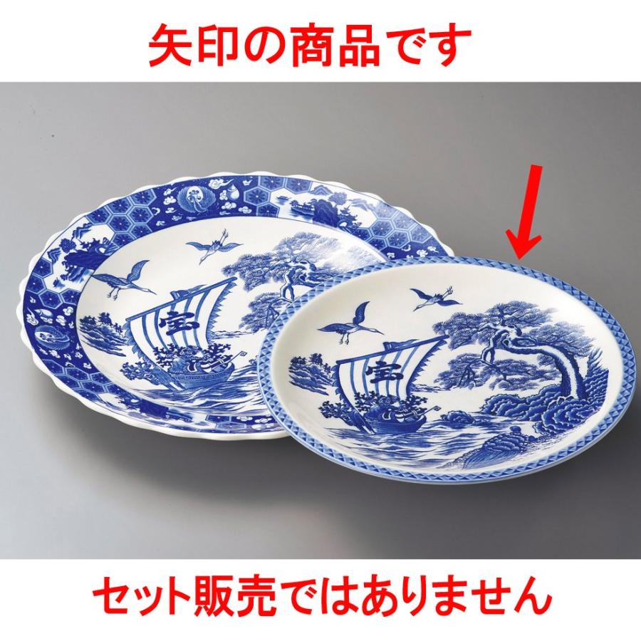 萬古焼 大皿 宝船 10.0丸皿 10個セット 萬古焼大皿 宝船10号皿（萬古焼） [ 32 x 3cm ] 料亭 旅館 和食器 飲食