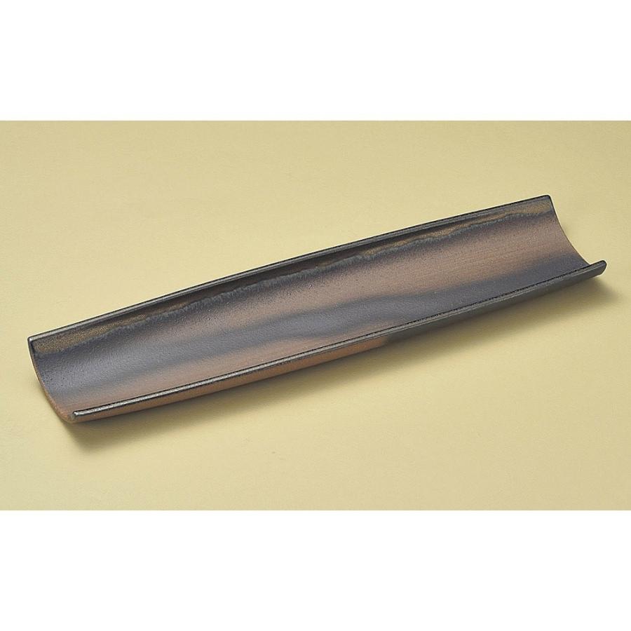 細長皿 金彩（手造り）トレー（大）（萬古焼） [ 49.5 x 12.5 x 3cm ] 料亭 旅館 和食器 飲食店 業務用